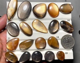 Pietra preziosa naturale di pietra del sole, qualità AAA+, pietra del sole sciolta, cabochon, cristallo curativo, pietra per la creazione di gioielli