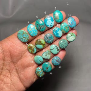Natuurlijke Tibetaanse turkoois cabochon: losse edelsteen voor sieraden