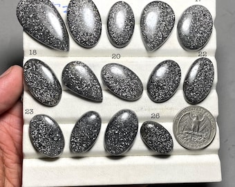 Natural Black Sunstone Gemstone: Loose Sunstone Cabochon For Jewelry, Healing Crystal