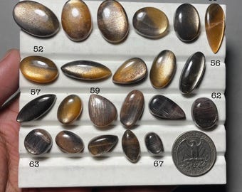 Natural Sunstone Gemstone AAA+ Quality Loose Sunstone Cabochon For Making jewelry
