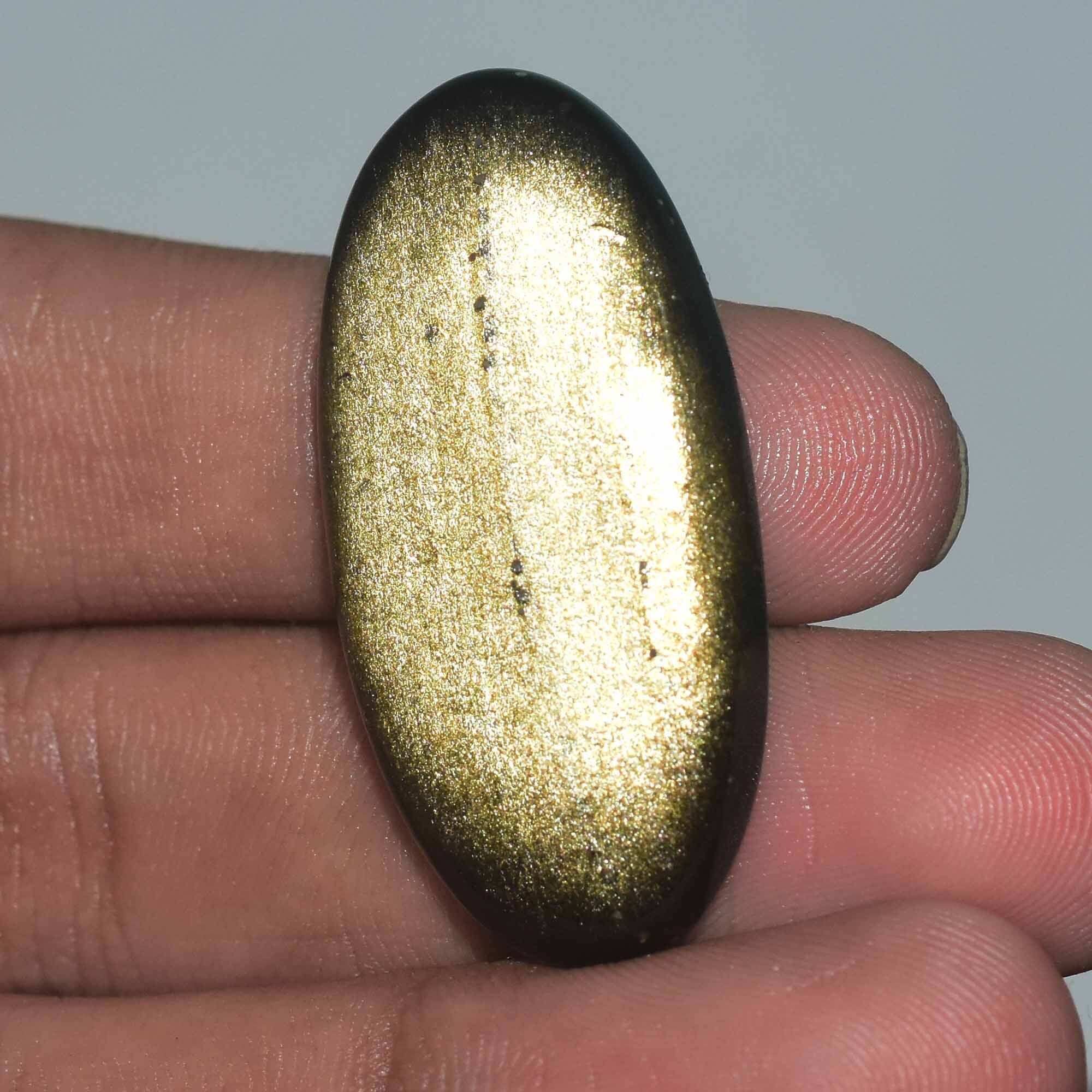 Natural Golden Sheen Obsidian CabochonGolden Sheen Obsidian Etsy