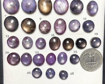 Natural Multi Color Ruby Star Cabochon, AAA+ Quality Loose Ruby Star Gemstone For Jewelry