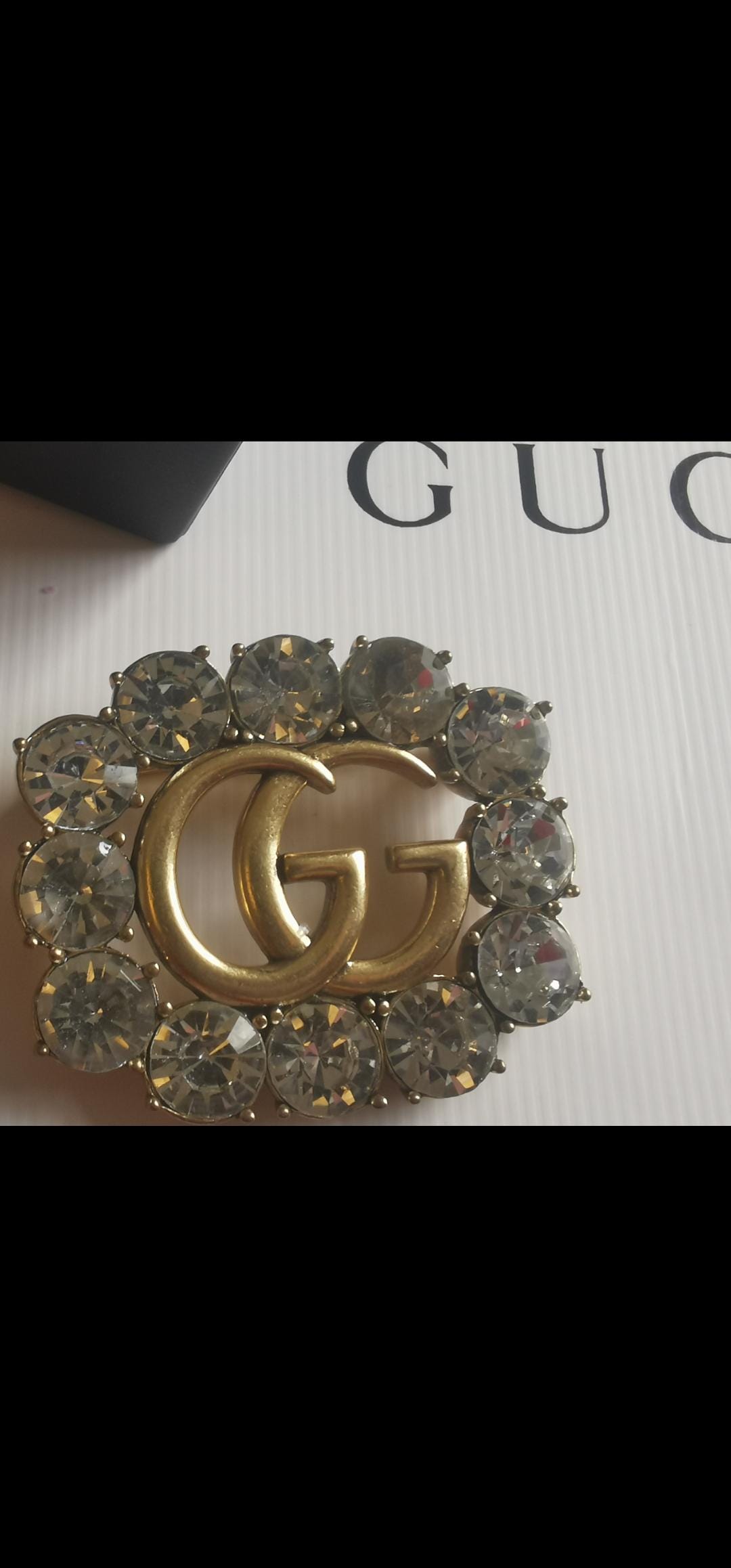 GUCCI クリスタル ブローチ ゴールドトーン | NET-A-PORTER