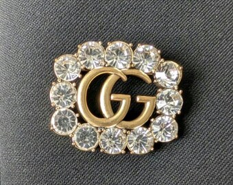【日本入手困難】Crystal Logo Jewels brooch snake-brooch--crystal-pearl--