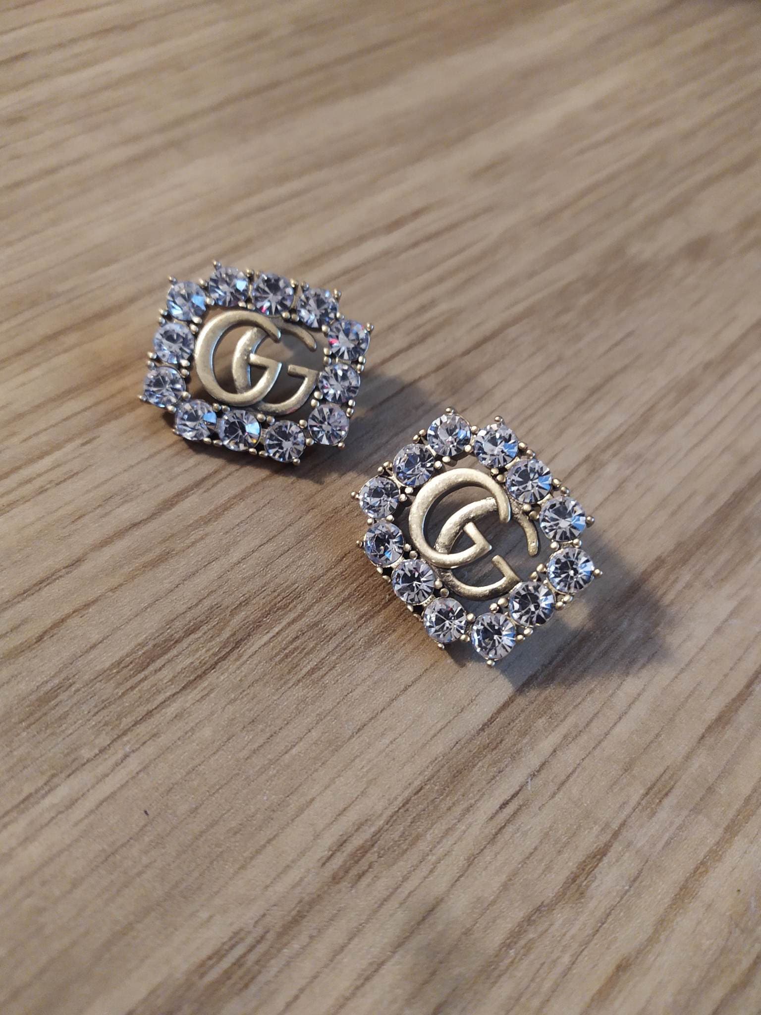 Vintage Gucci Earings With Crystals - Etsy