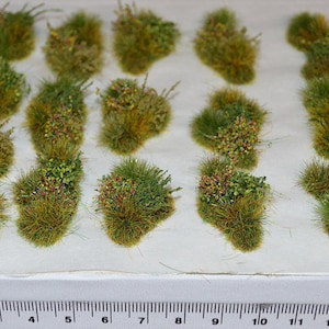 Model grass tufts Moorland Elements Self Adhesive - Wargame Basing Model Rail scenery