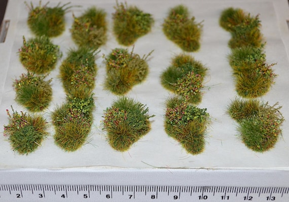 Model grass tufts Moorland Elements Self Adhesive - Wargame Basing Model Rail scenery