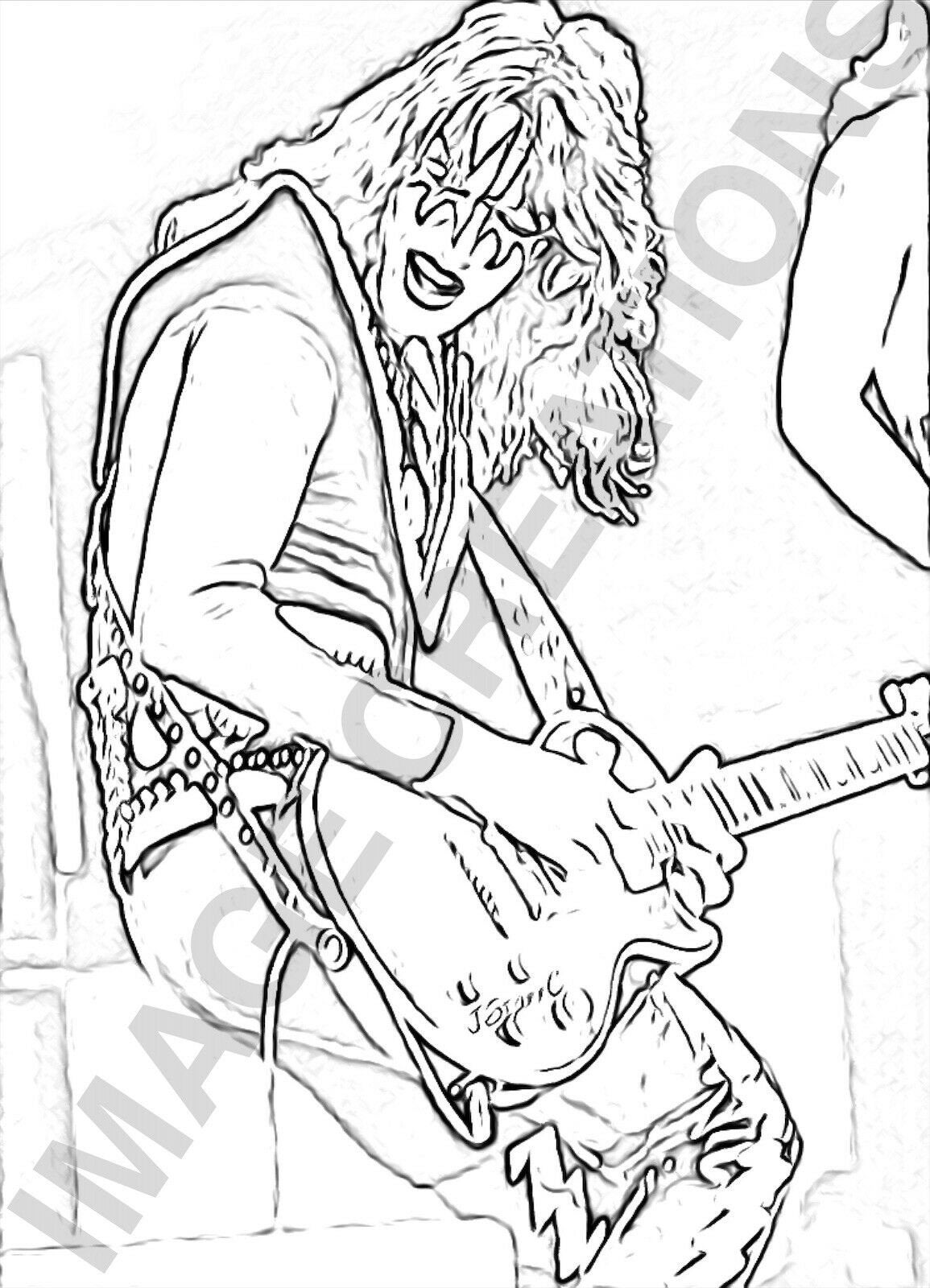Ace Frehley Coloring Pages Coloring Pages
