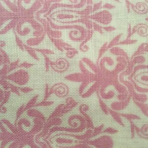 SALE Pink Victorian print -  100% Cotton