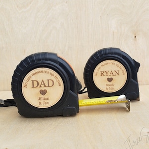 No One Measures Up To You Dad | Daddy | Dad Gift | Stepped Up Dad | Step Dad | Dad Birthday | Bonus Dad | Personalized Father's Day | Custom