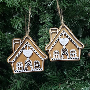 Gingerbread House Ornament | Custom Home Ornament | Christmas Ornament | Handmade Ornament | New Home | Christmas | Gingerbread Home