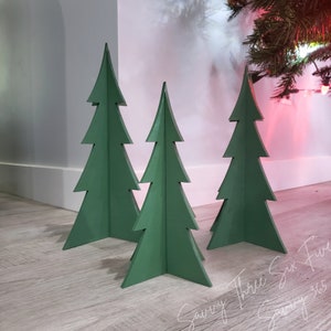 3D Trees | Standing Trees | Easy Storage | Winter Decor | Fall Decorations | Christmas Tree Decor | Pine Tree | Tree Skirt Decorations
