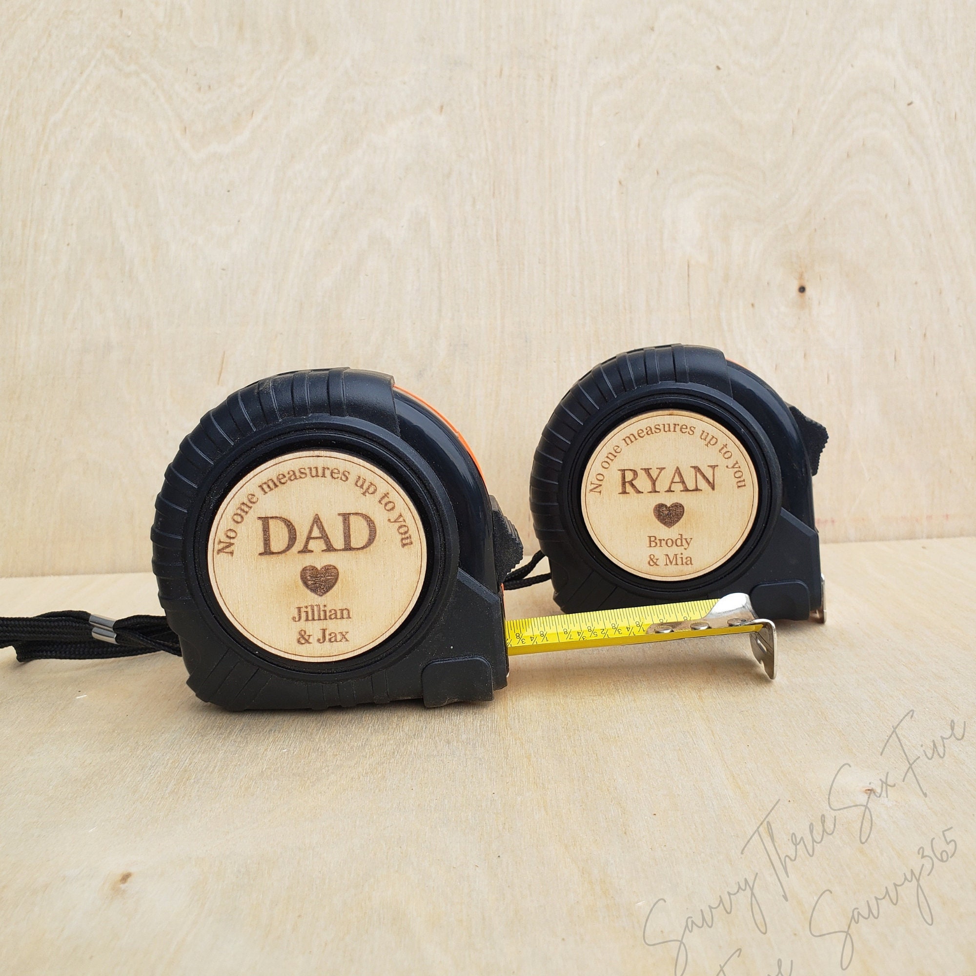 Fathers Day Gift From Kids, Fathers Day Present, No One Measures Up,  Personalized Tape Measure, Personalized Gift for Dad From Daughter, Son 