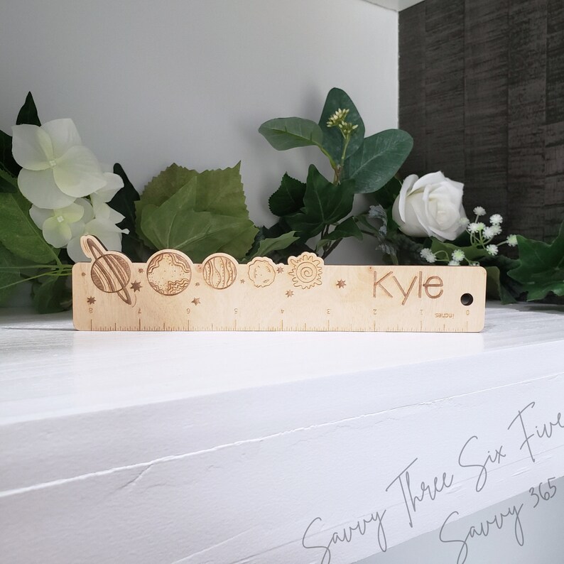 Customised Name Ruler Personalized Name Ruler | Gift for Student | Grade School | Custom ...