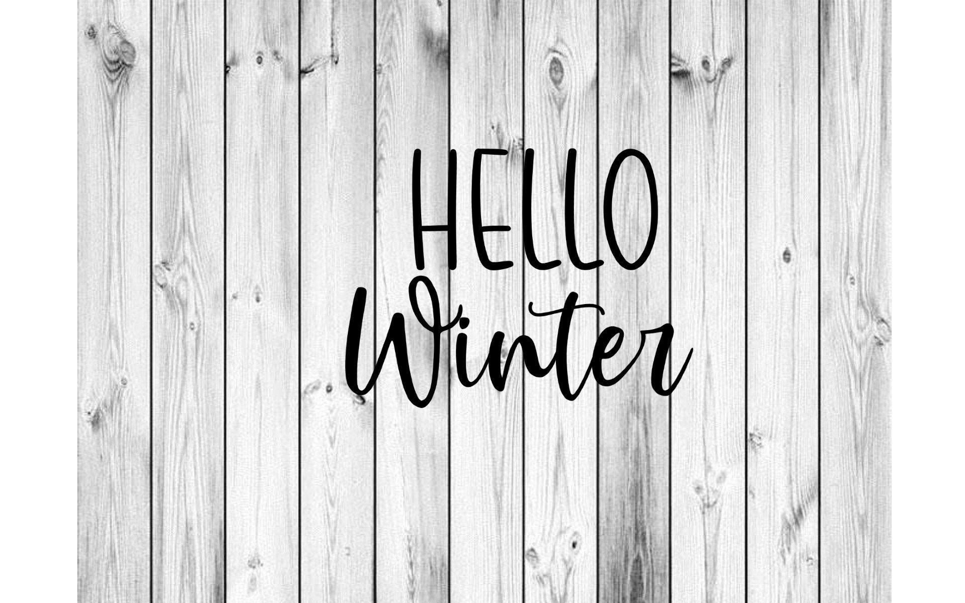 Download Hello Winter SVG PNG Instant Download | Etsy
