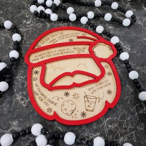 Santa Tray | Christmas Eve Night | Milk Cookies Carrot | Milk Tray | Santa Milk Tray | Reindeer Food | Night Before Christmas | Serving Tray