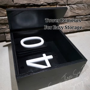 Countdown Tower Christmas Countdown Tower | Outdoor Christmas Decor | Removable Numbers ...