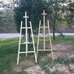 Wood Floor Easel | Wedding Sign Stand | Art Easel | Baby Board Large Easel | Wood Stand For Signs | Stand For Wedding | Wood Sign Easel