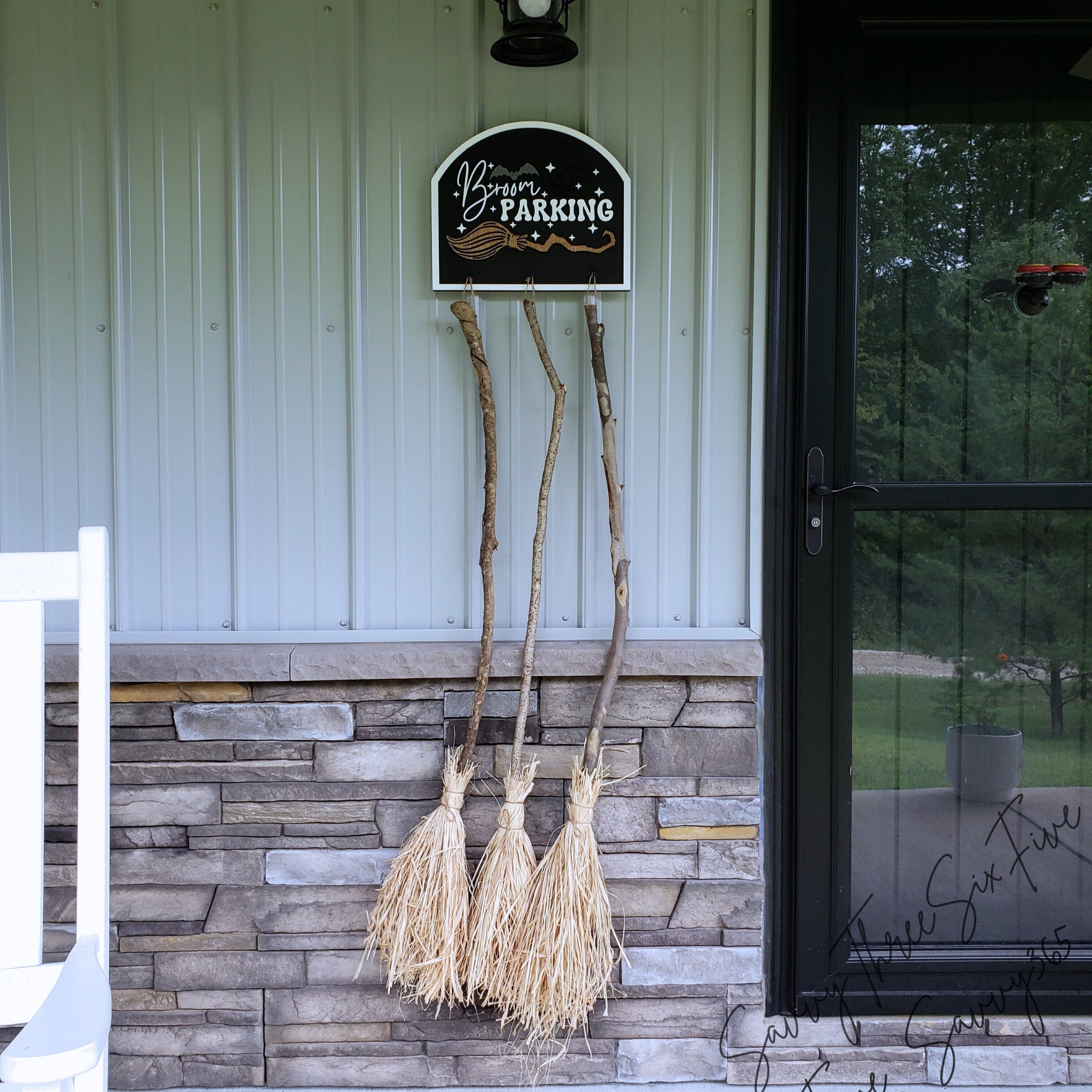 Broom Parking Halloween Sign | Funny Halloween Sign | Halloween Broom ...