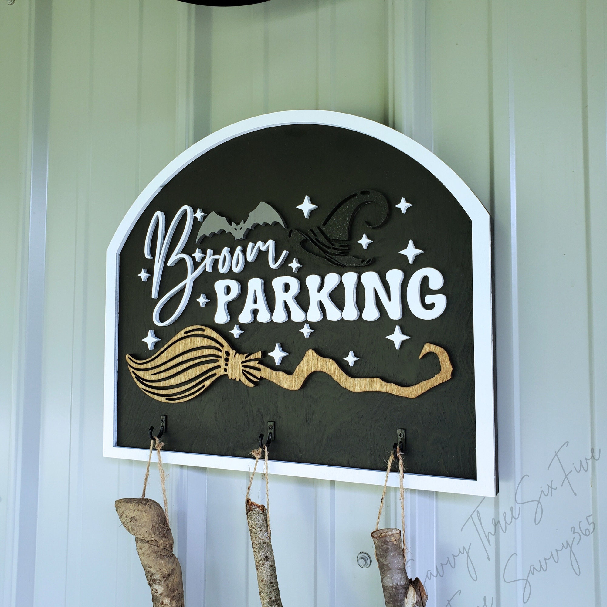 Broom Parking Halloween Sign | Funny Halloween Sign | Halloween Broom ...