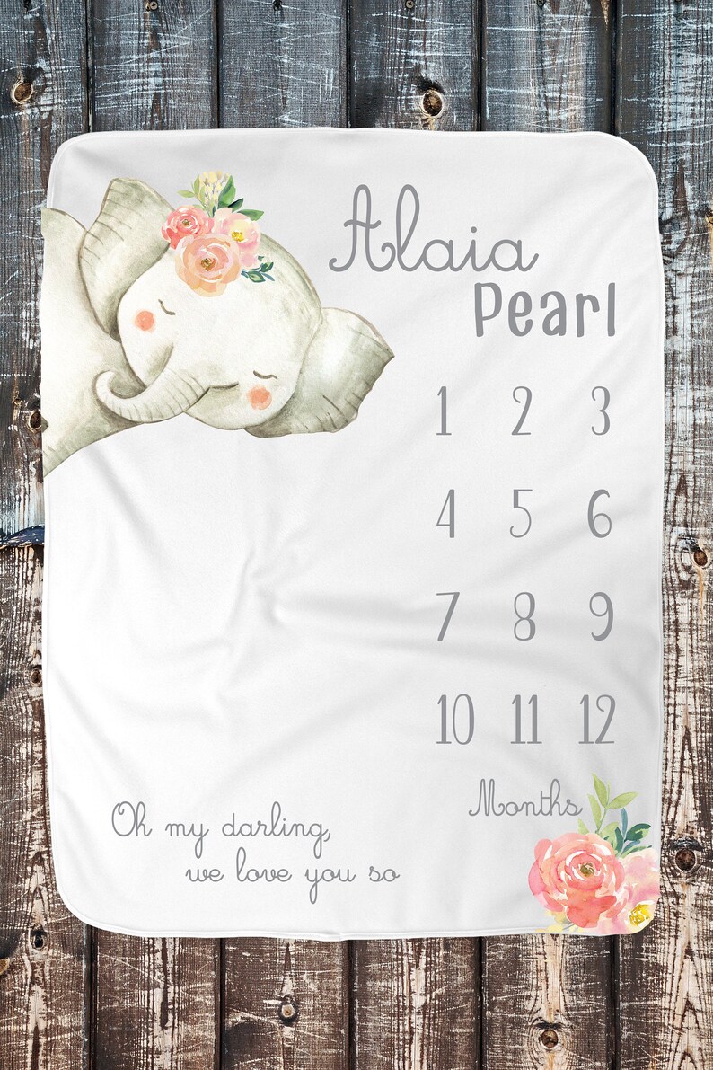 milestone blanket etsy