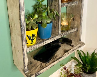 Reclaimed wood, pallet rustic shelving unit