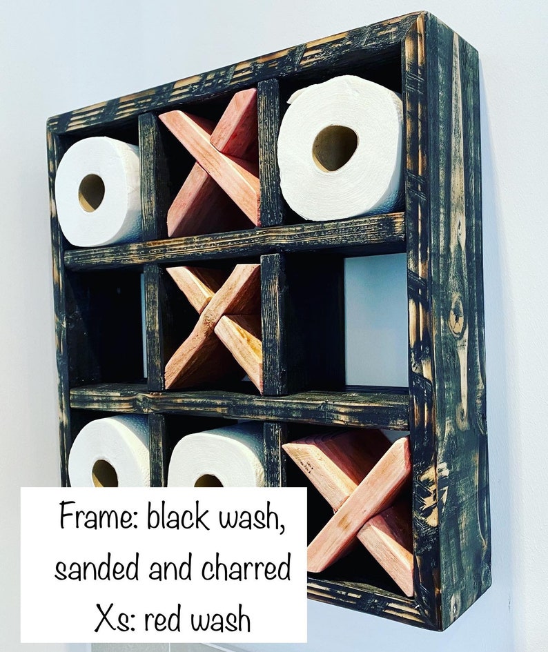 Rustic Toilet Roll Holder Noughts and Crosses Reclaimed Etsy UK