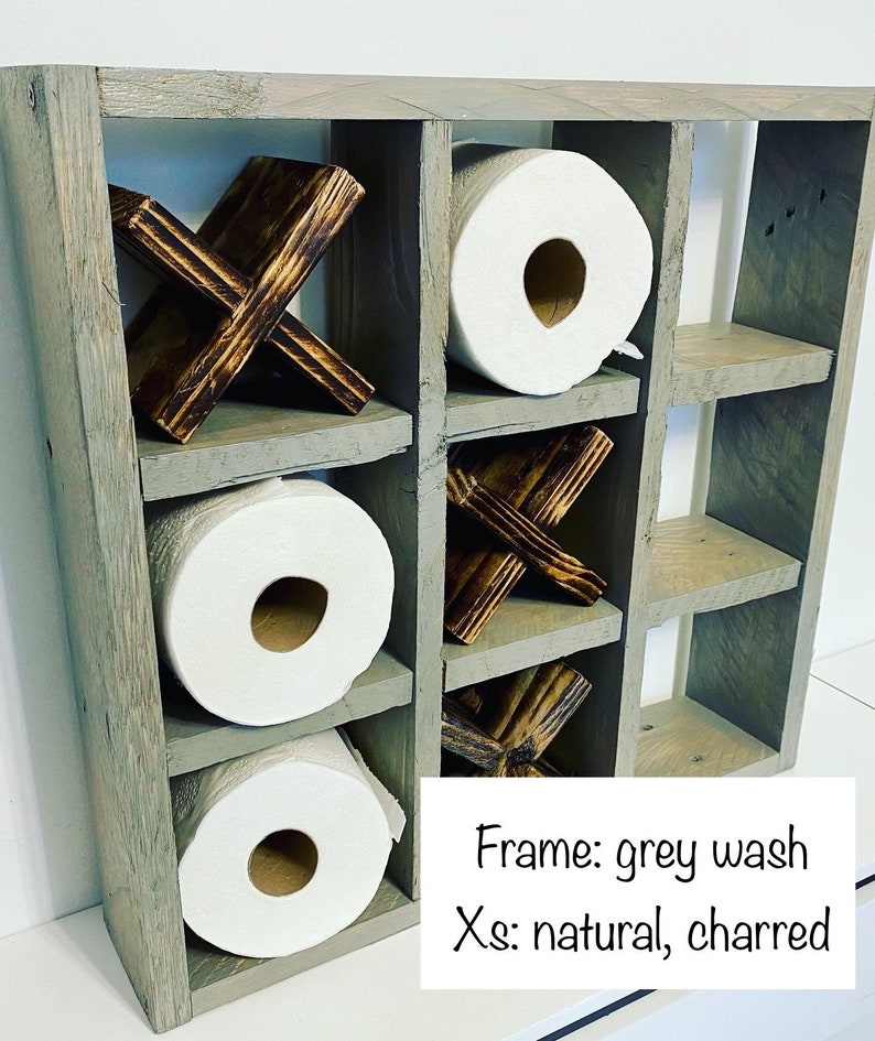 Rustic Toilet Roll Holder Noughts and Crosses Reclaimed Etsy UK