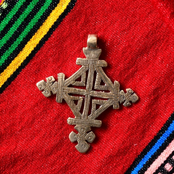 Ethiopian neck cross Coptic Cross Pendant orthodo… - image 2
