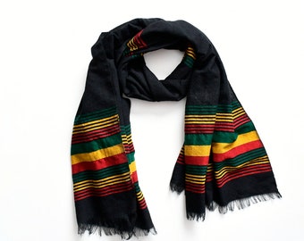 Rasta clothing Ethiopian scarf Netela Rasta shawl black Green gold red scarf handmade, Ethiopian clothes, Habesha dresses 11