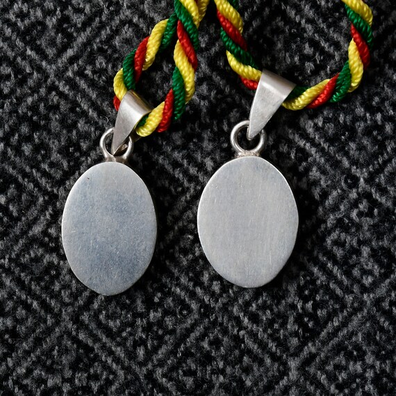 Ethiopian Lion of Judah silver Pendant, Rasta lio… - image 5