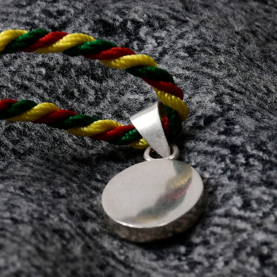 Ethiopian Lion of Judah silver Pendant, Rasta lio… - image 7