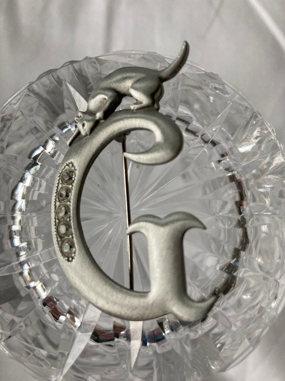 Vintage Signed JJ Jonette Silver Pewter Jewellery… - image 2