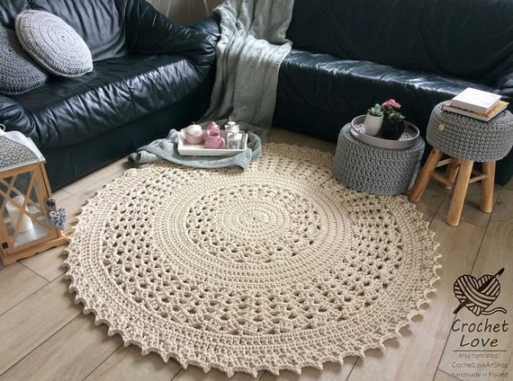 Large crochet floor rug Teppiche Many Colors Crochet carpet Children rug Round rug Many Sizes Modern CROCHET RUG PLUM crochet rug Large crochet floor rug Teppiche Many Colors Crochet carpet Children rug Round rug Many Sizes Modern CROCHET RUG PLUM crochet rug