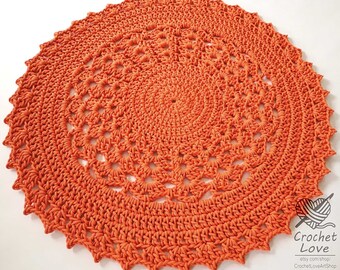 Beaucoup de couleurs, Plusieurs tailles, TAPIS crochet moderne, tapis rond, Teppiche, Tapis pour enfants au Crochet tapis Grand tapis de sol au crochet ORANGE tapis au crochet