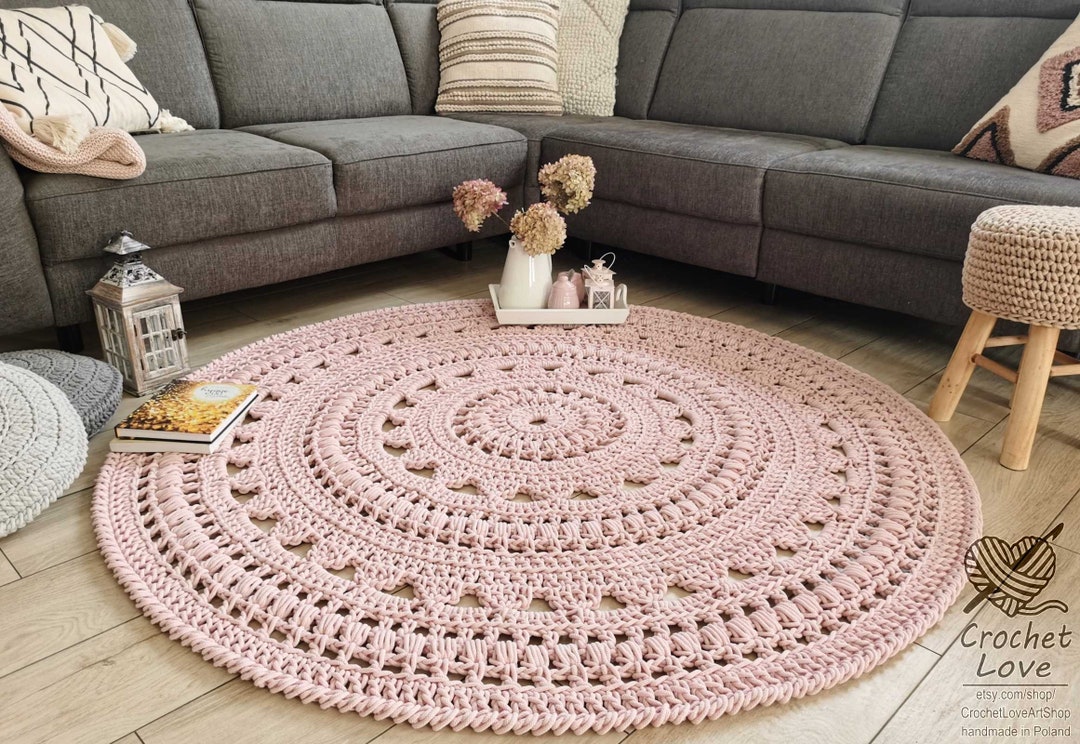 Crochet RUG, Doily Rug, Round Carpet, Round Rug, Knitt Carpet, Babys