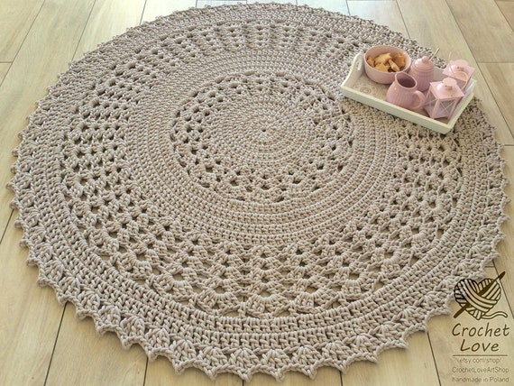 Large crochet floor rug Teppiche Many Colors Crochet carpet Children rug Round rug Many Sizes Modern CROCHET RUG PLUM crochet rug Large crochet floor rug Teppiche Many Colors Crochet carpet Children rug Round rug Many Sizes Modern CROCHET RUG PLUM crochet rug