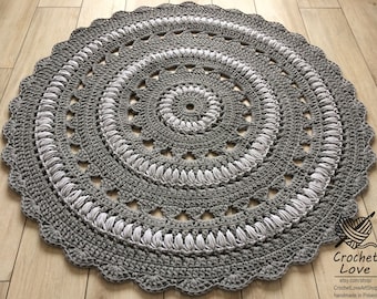 NOUVELLES COULEURS, tapis de crochet, tapis de napperon, tapis rond, tapis rond, tapis tricoté, tapis de bébés, tapis tricoté à la main, choix de tapis au crochet de couleur