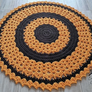 Modern CROCHET RUG, Round crochet rug, Children rug, Nursery crochet rug, babys rug, Crochet teppiche, Crochet carpet, Hand knitted rug