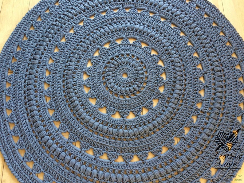 CROCHET RUG Doily Rug Round Carpet Crochet Round Rug Etsy UK