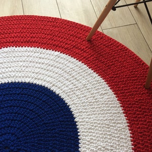 Modern CROCHET RUG, Round crochet rug, Children rug, Nursery crochet rug, babys rug, Crochet teppiche, Crochet carpet, Hand knitted rug