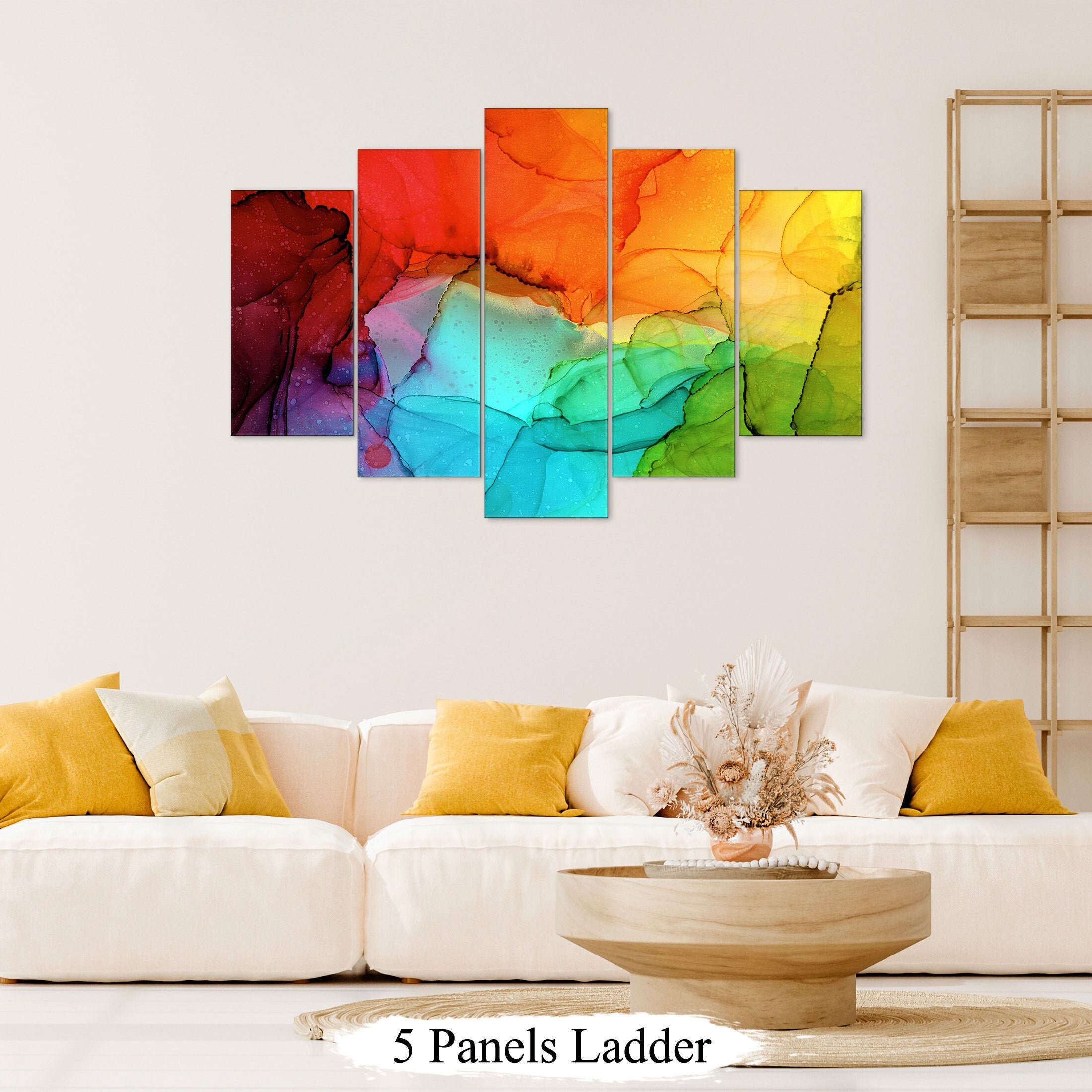 Bright Art Print Multicolor Wall Art Home Decor Abstract Etsy UK