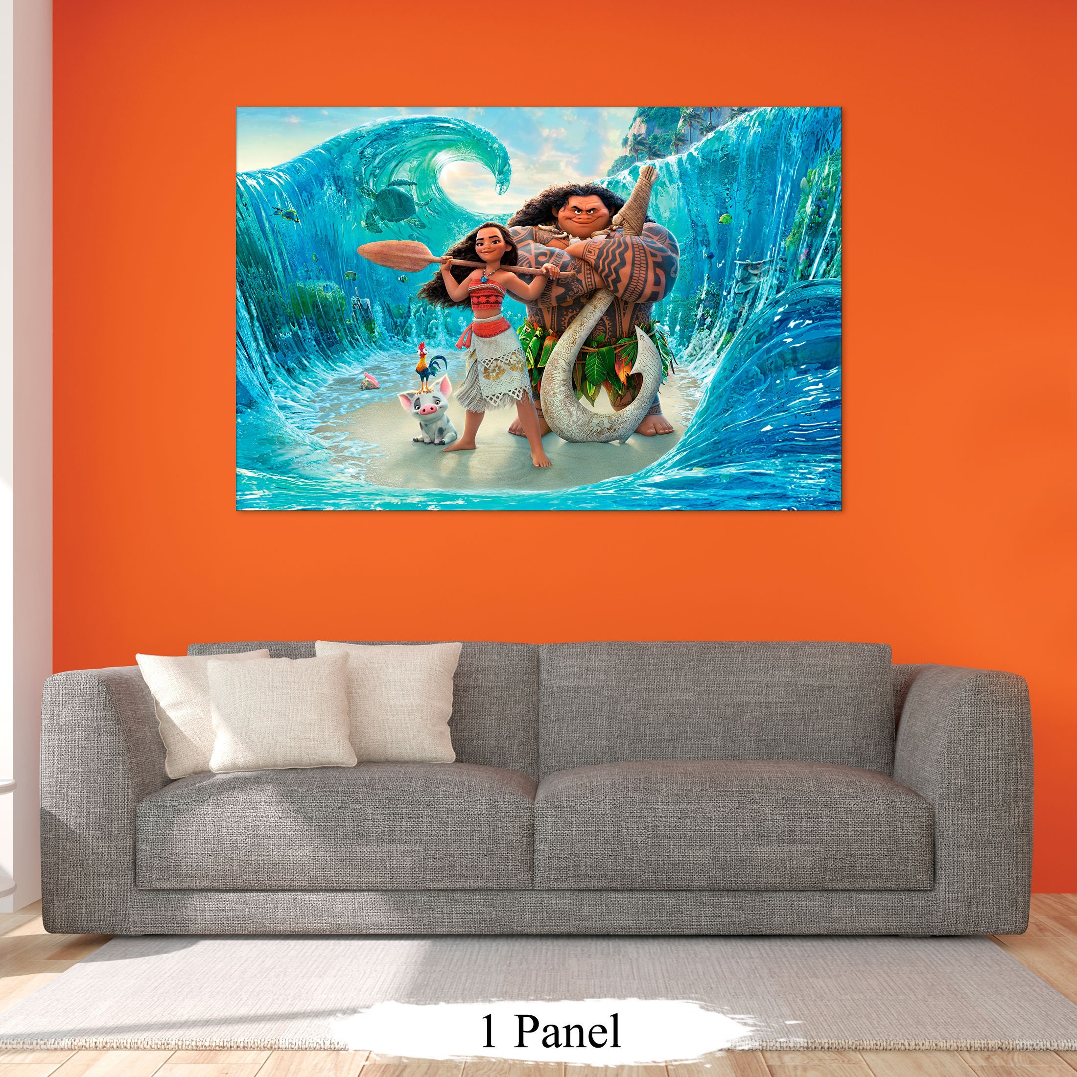 Moana canvas Moana wall art Moana print Disney wall art | Etsy