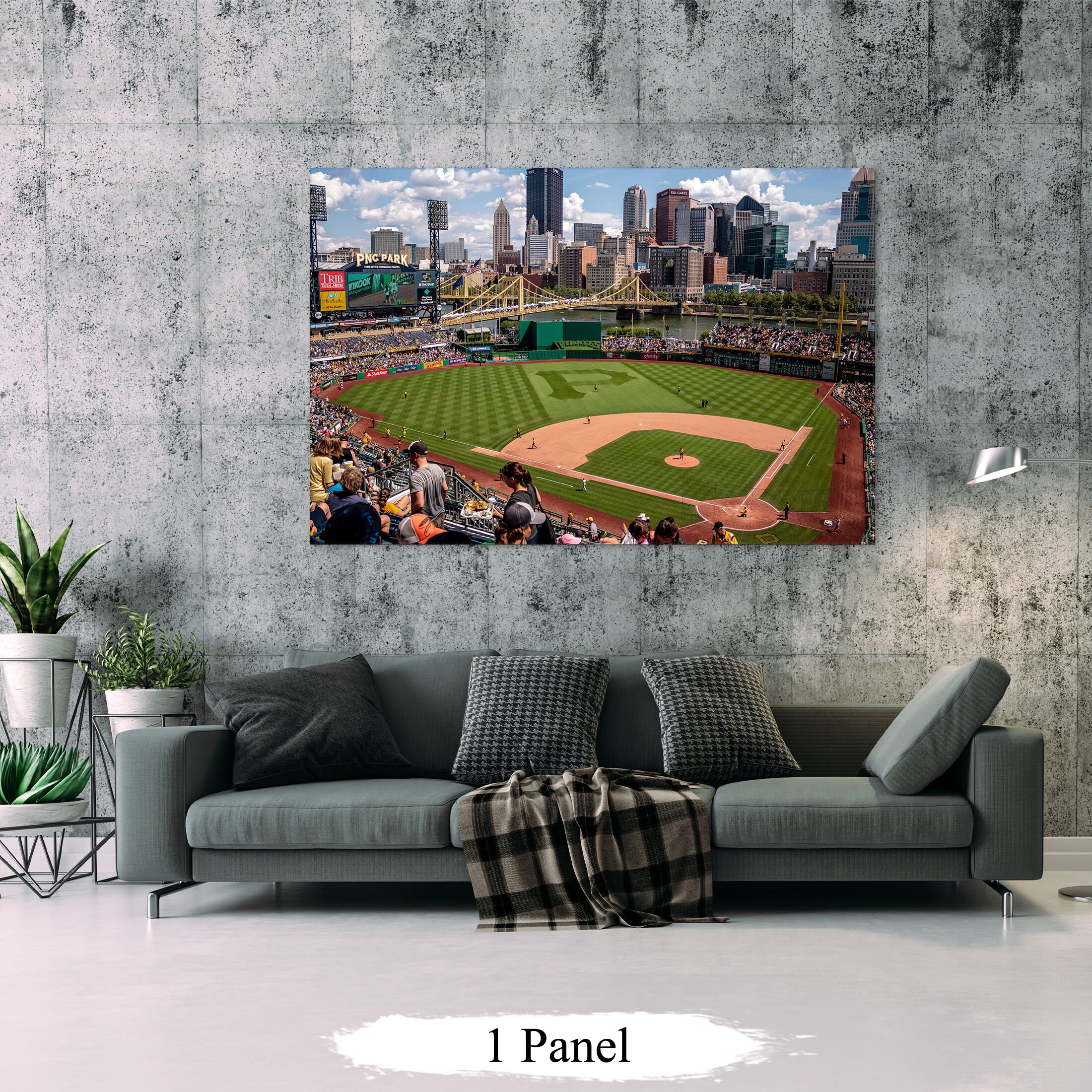 Baseball Field Canvas Baseball Print Sport Wall Art Home Etsy