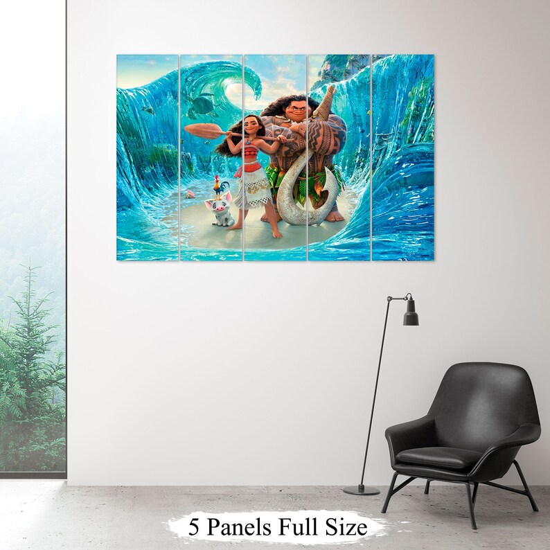 Moana canvas Moana wall art Moana print Disney wall art | Etsy