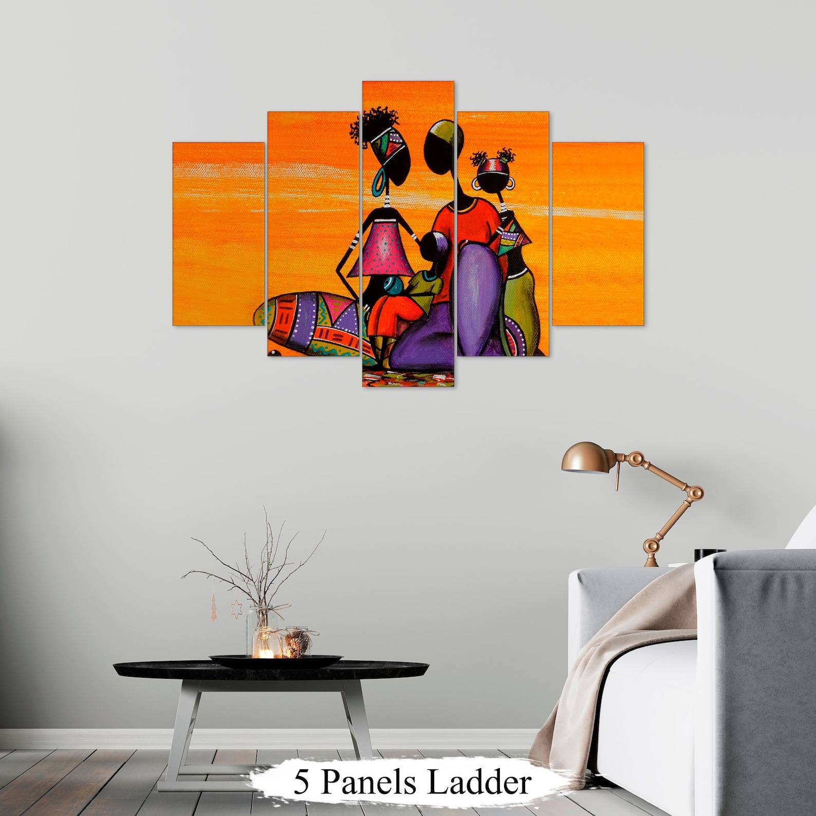 African family wall art Masai canvas South Africa wall art Etsy
