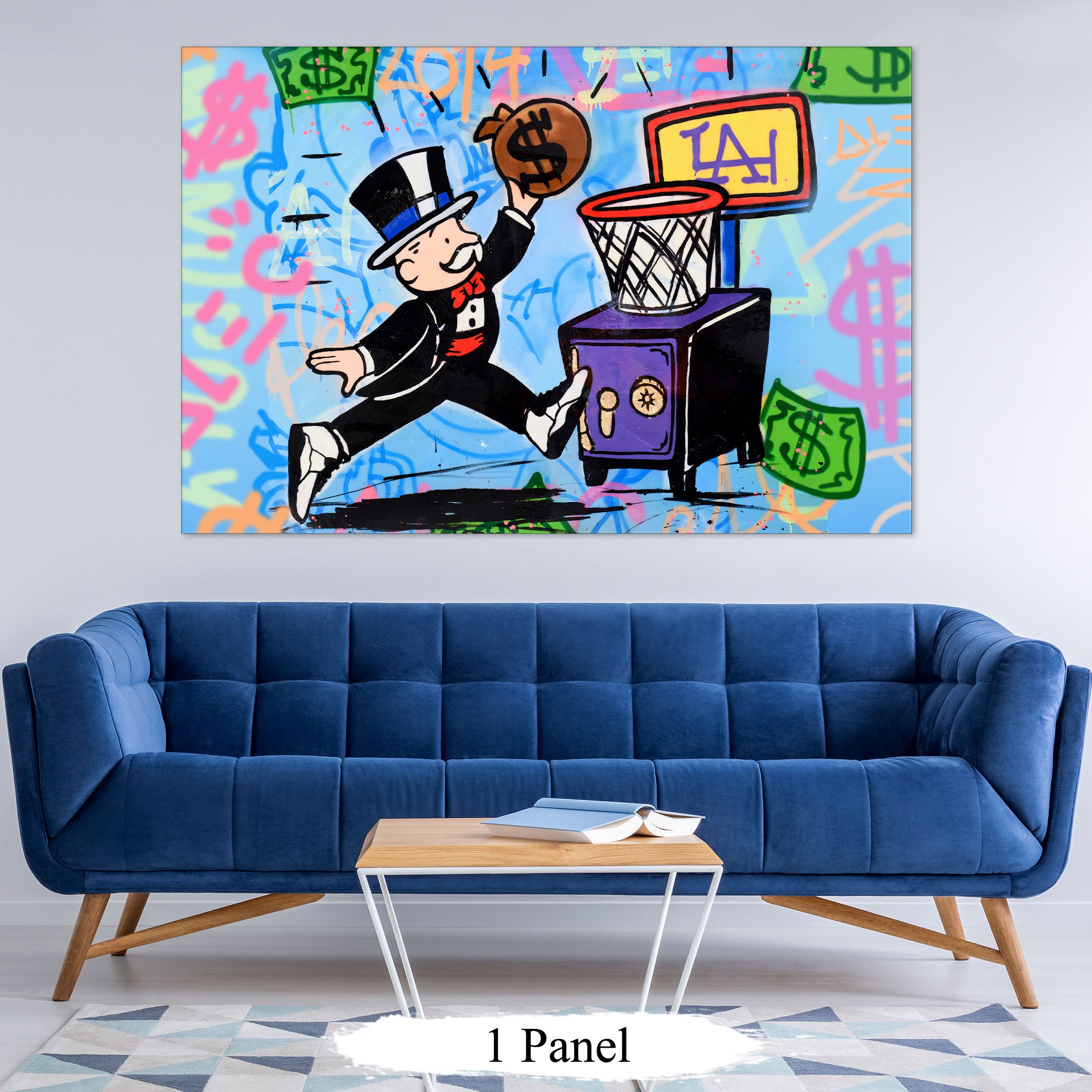  Monopoly Louis LV Motivational Wall Art - Positive