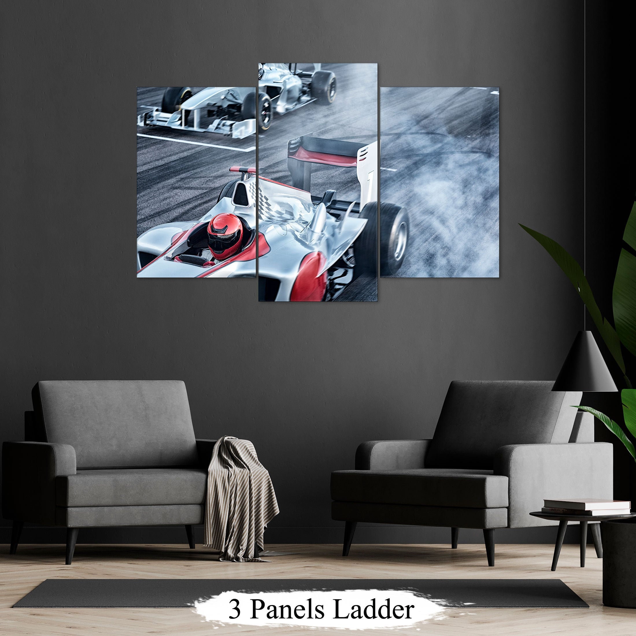 Racing Car Canvas Race Wall Decor Sport Car Wall Art Racing Etsy UK