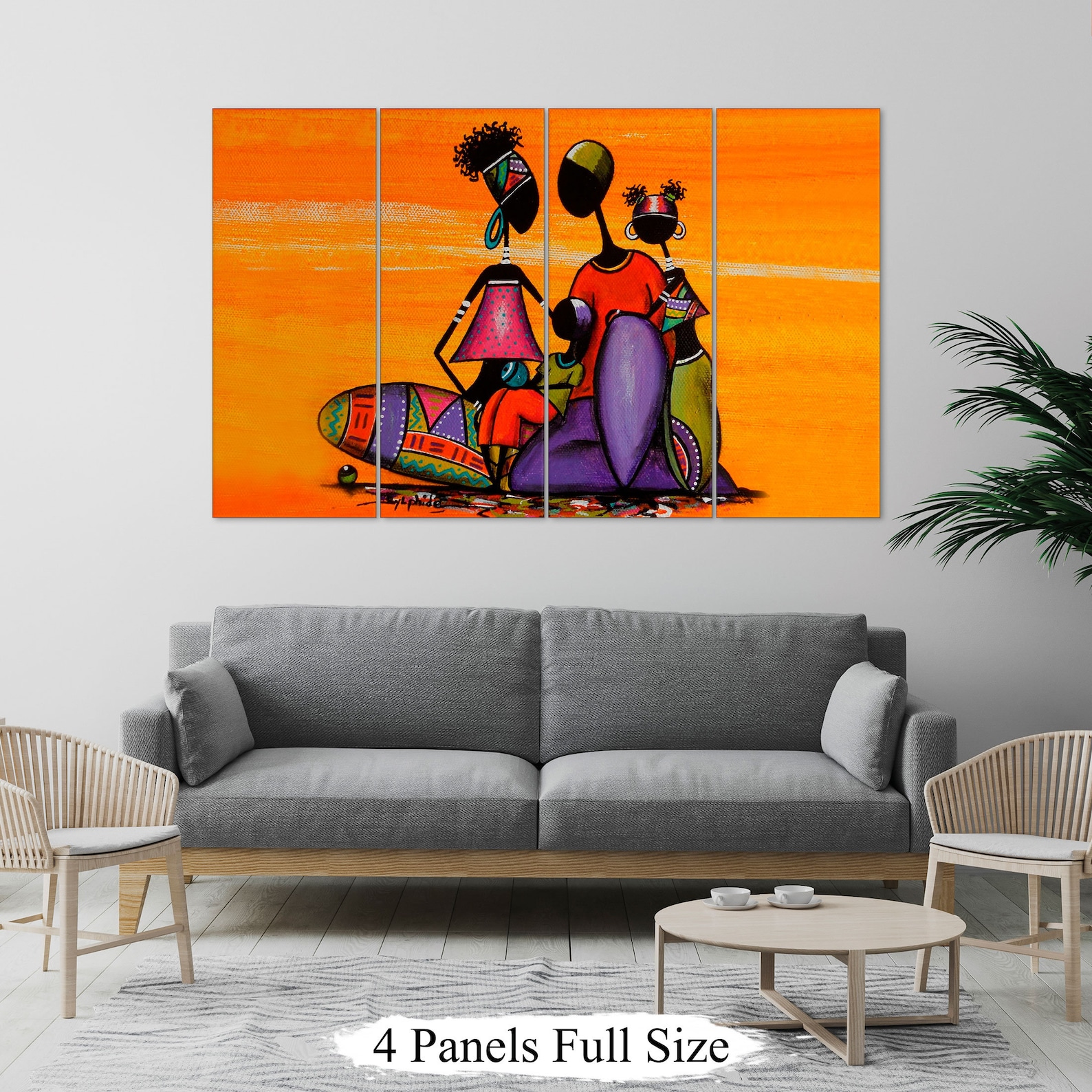 African family wall art Masai canvas South Africa wall art Etsy