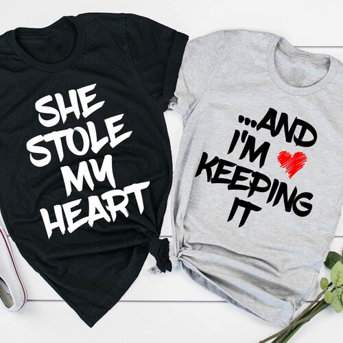 Boyfriend Girlfriend Shirts Couple Matching T-shirts - Etsy
